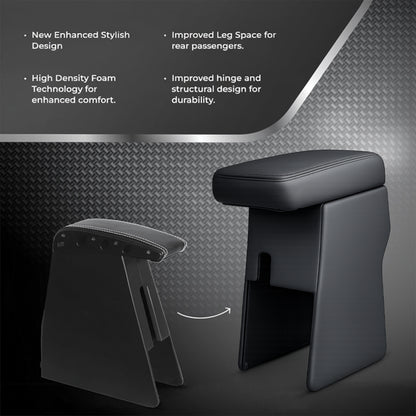 Car Center Armrest with Storage for Maruti Suzuki Grand Vitara – Black