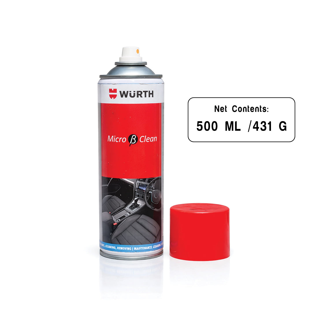 Würth Micro β Clean Interior Cleaner – 500 ml | Deep Cleaning Foam for Car Interiors