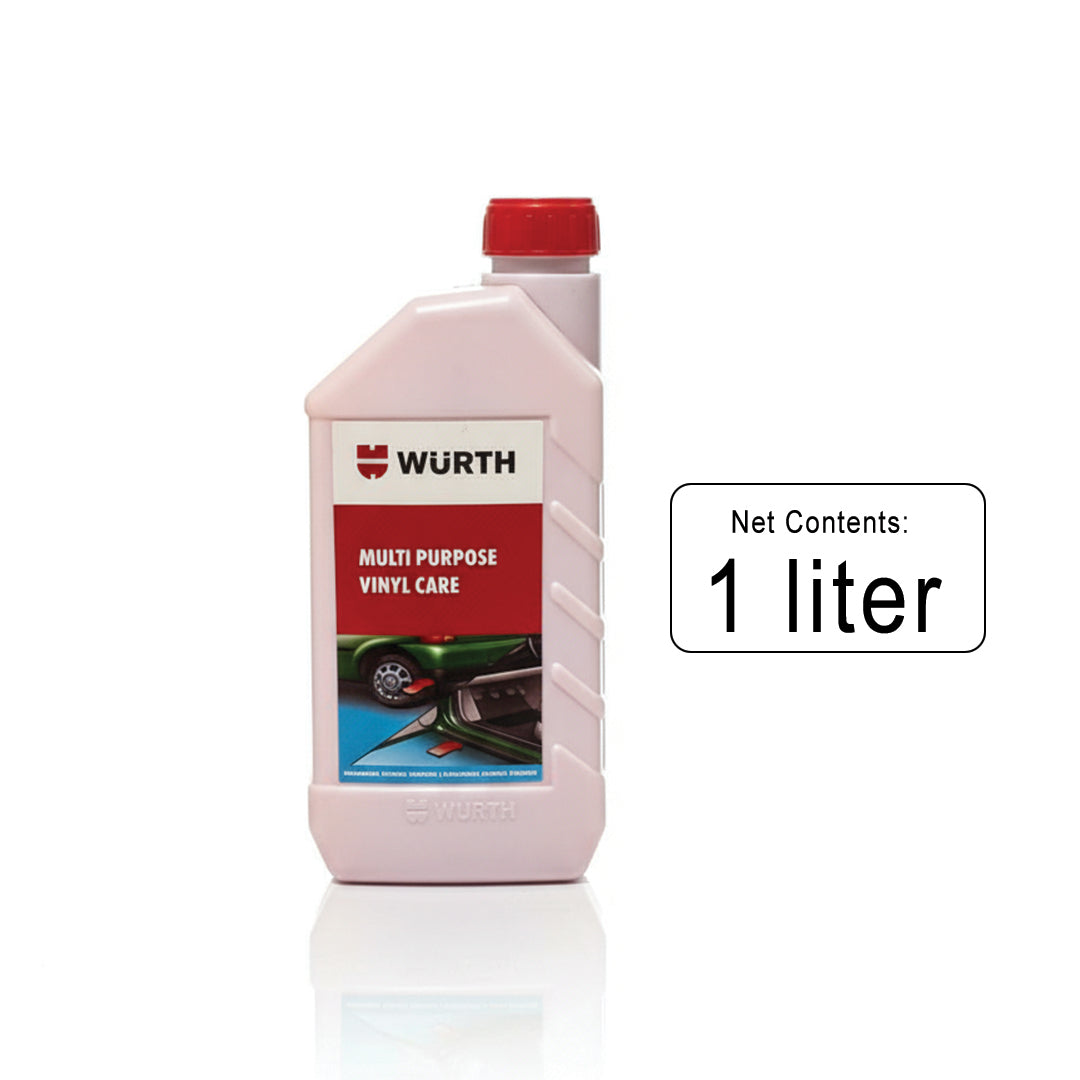 Würth Multi Purpose Vinyl Care – 1 L | Plastic & Rubber Conditioner for Interior & Exterior
