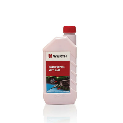 Würth Multi Purpose Vinyl Care – 1 L | Plastic & Rubber Conditioner for Interior & Exterior