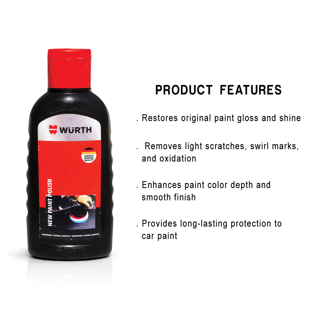 Würth Paint Restoration Polish – 100 ml | Car Scratch Remover & Gloss Polish