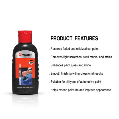 Würth Paint Restoration Polish – 100 ml | Car Scratch Remover & Gloss Polish