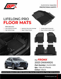GFX Lifelong Pro Floor Mats for Baleno, Glanza, Taisor & Fronx