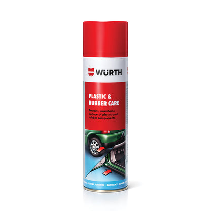 Würth Plastic & Rubber Care Spray – 500 ml | Protects, Restores & Lubricates Plastic, Rubber & Metal Parts