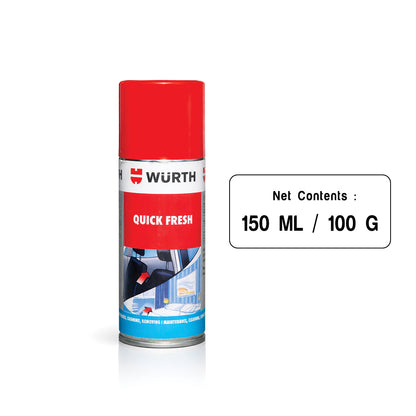 Würth Quick Fresh Odour Eliminator Spray – 150 ml | Interior Disinfectant & Air Freshener