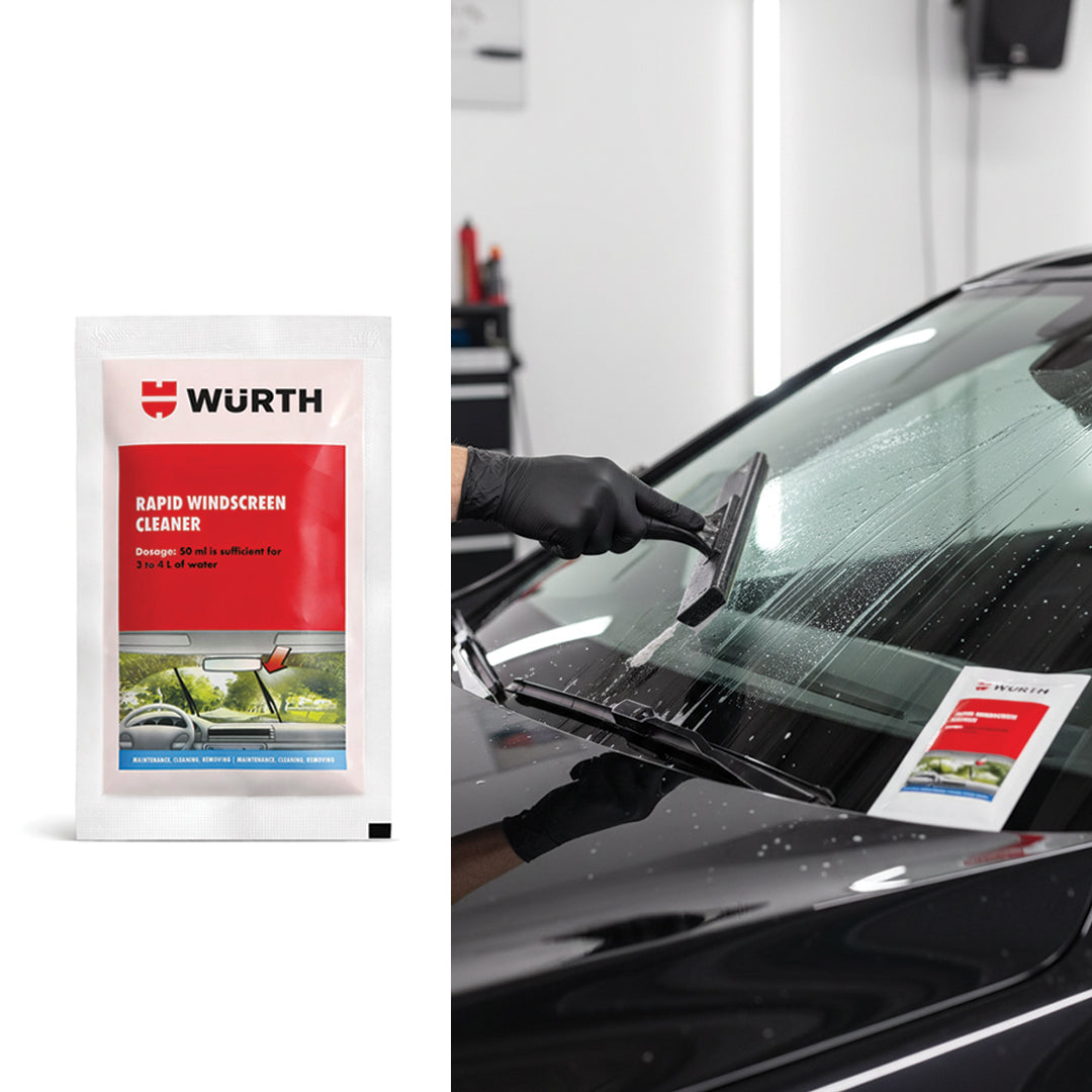 Würth Rapid Windscreen Cleaner Concentrate – 50 ml Sachet | Windshield Washer Additive