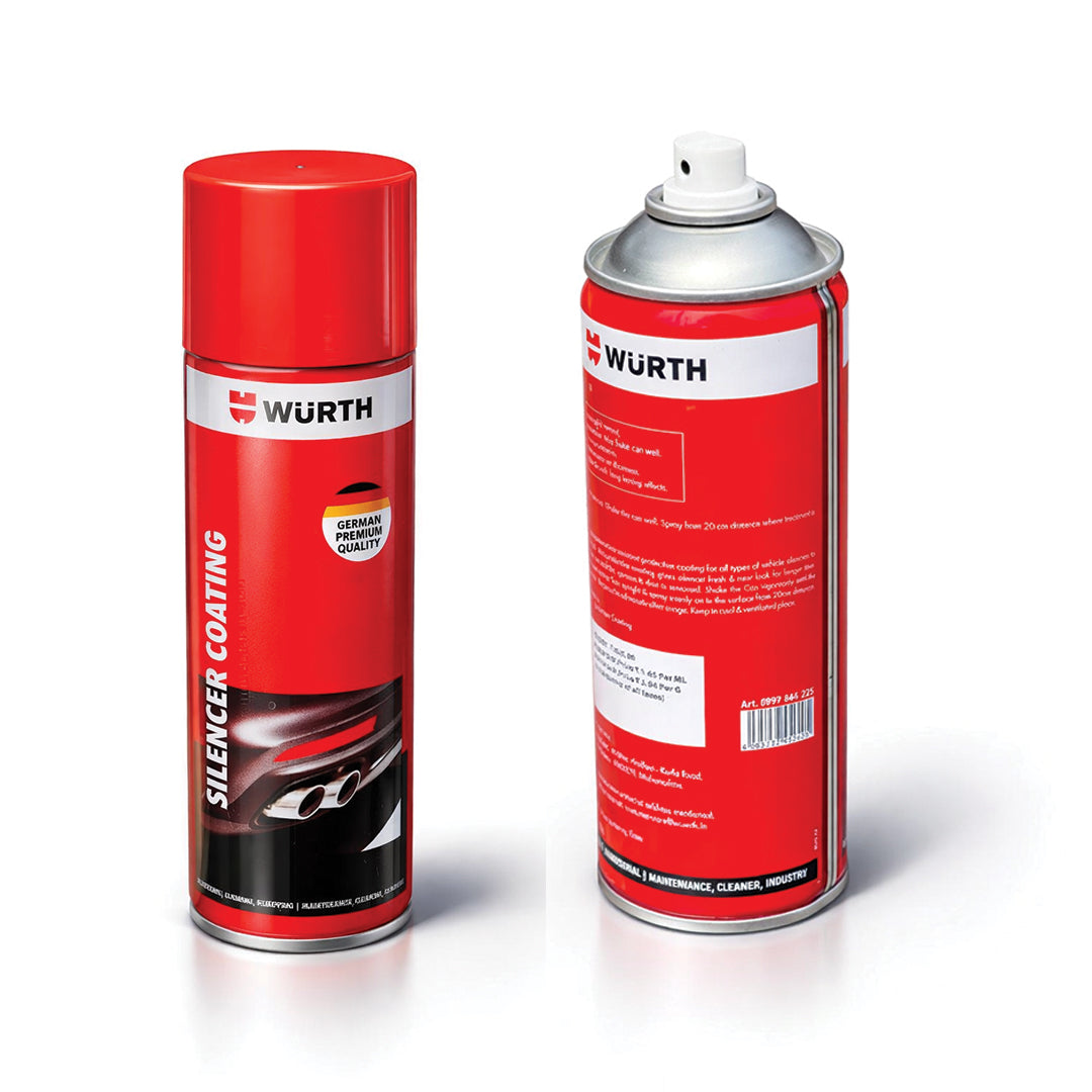 Würth Silencer Coating Spray – 500 ml | High-Temperature Protective Coating for Exhaust & Silencer