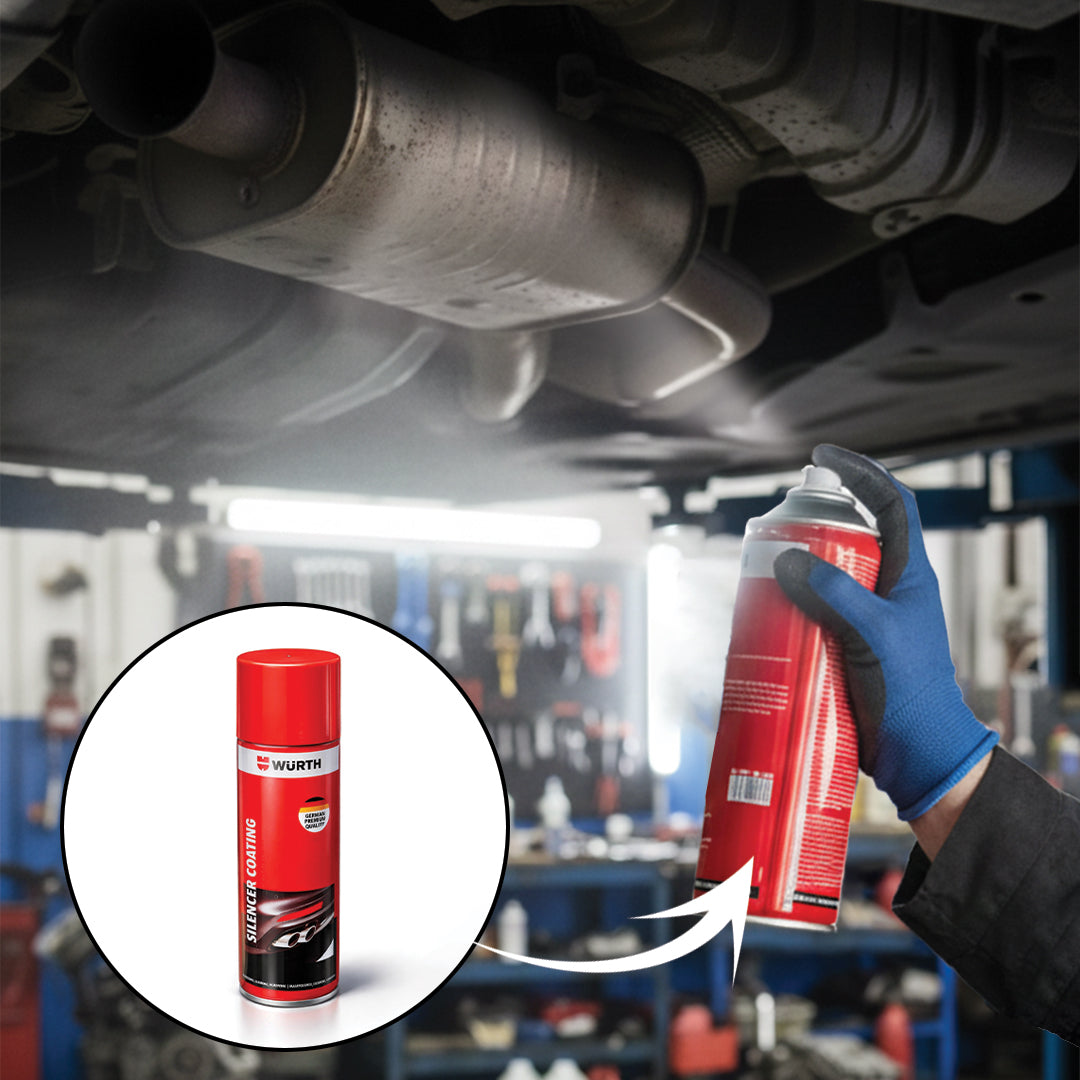 Würth Silencer Coating Spray – 500 ml | High-Temperature Protective Coating for Exhaust & Silencer