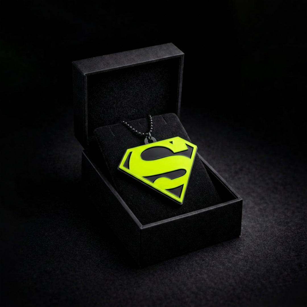 Superman Logo Car Mirror Hanging Pendant – Acrylic Hanging Accessory | Stylish Interior Decor