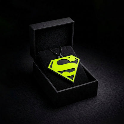 Superman Logo Car Mirror Hanging Pendant – Acrylic Hanging Accessory | Stylish Interior Decor