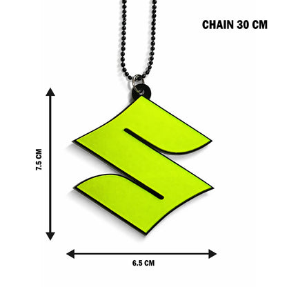 Suzuki Logo Car Mirror Hanging Pendant – Acrylic Hanging Accessory | Stylish Interior Decor