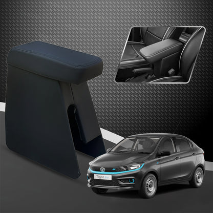 Car Center Armrest with Storage for Tata Tigor EV – Black