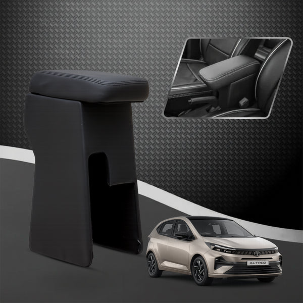 Car Center Armrest with Storage for Tata Altroz – Black