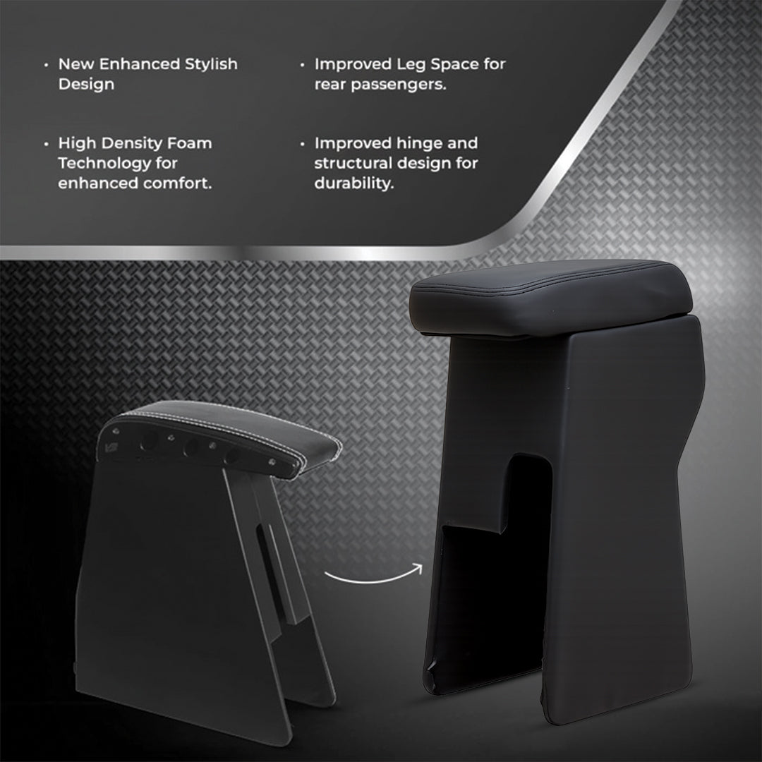 Car Center Armrest with Storage for Tata Altroz – Black