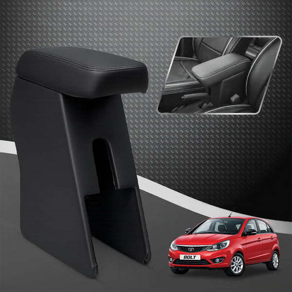 Car Center Armrest with Storage for Tata Bolt – Black