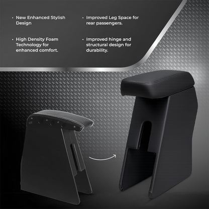 Car Center Armrest with Storage for Tata Bolt – Black
