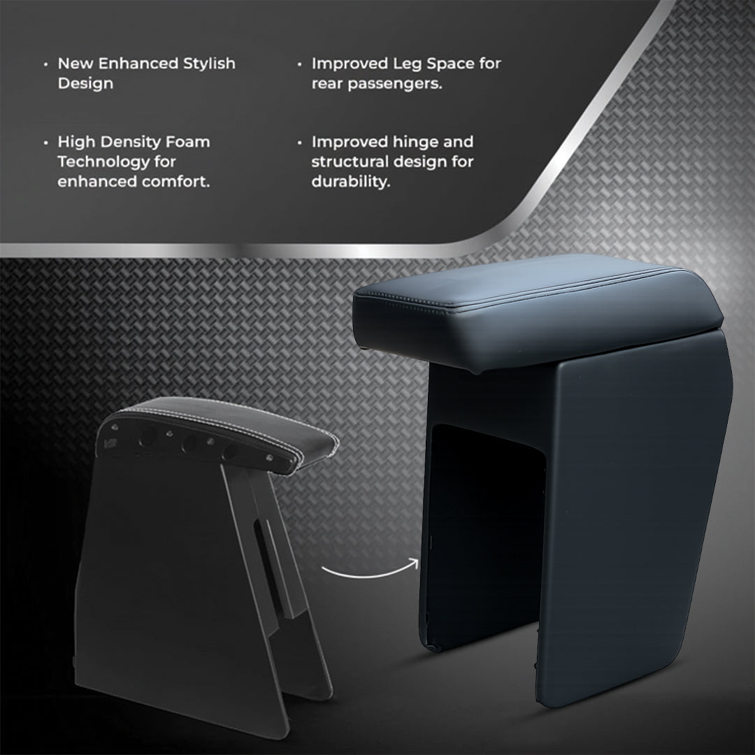 Car Center Armrest with Storage for Tata Nexon – Black