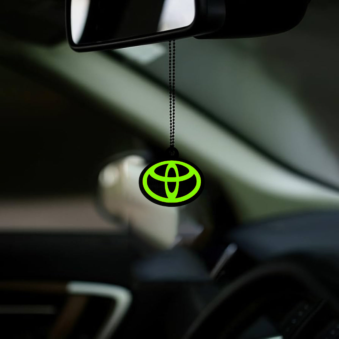 Toyota Logo Car Mirror Hanging Pendant – Acrylic Hanging Accessory | Stylish Interior Decor