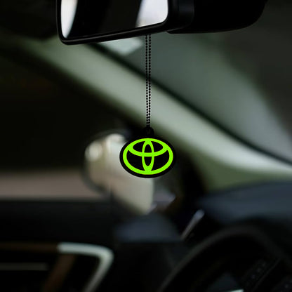 Toyota Logo Car Mirror Hanging Pendant – Acrylic Hanging Accessory | Stylish Interior Decor