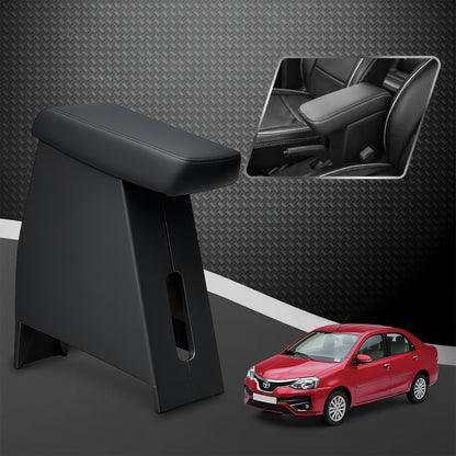 Car Center Armrest with Storage for Toyota Etios – Black