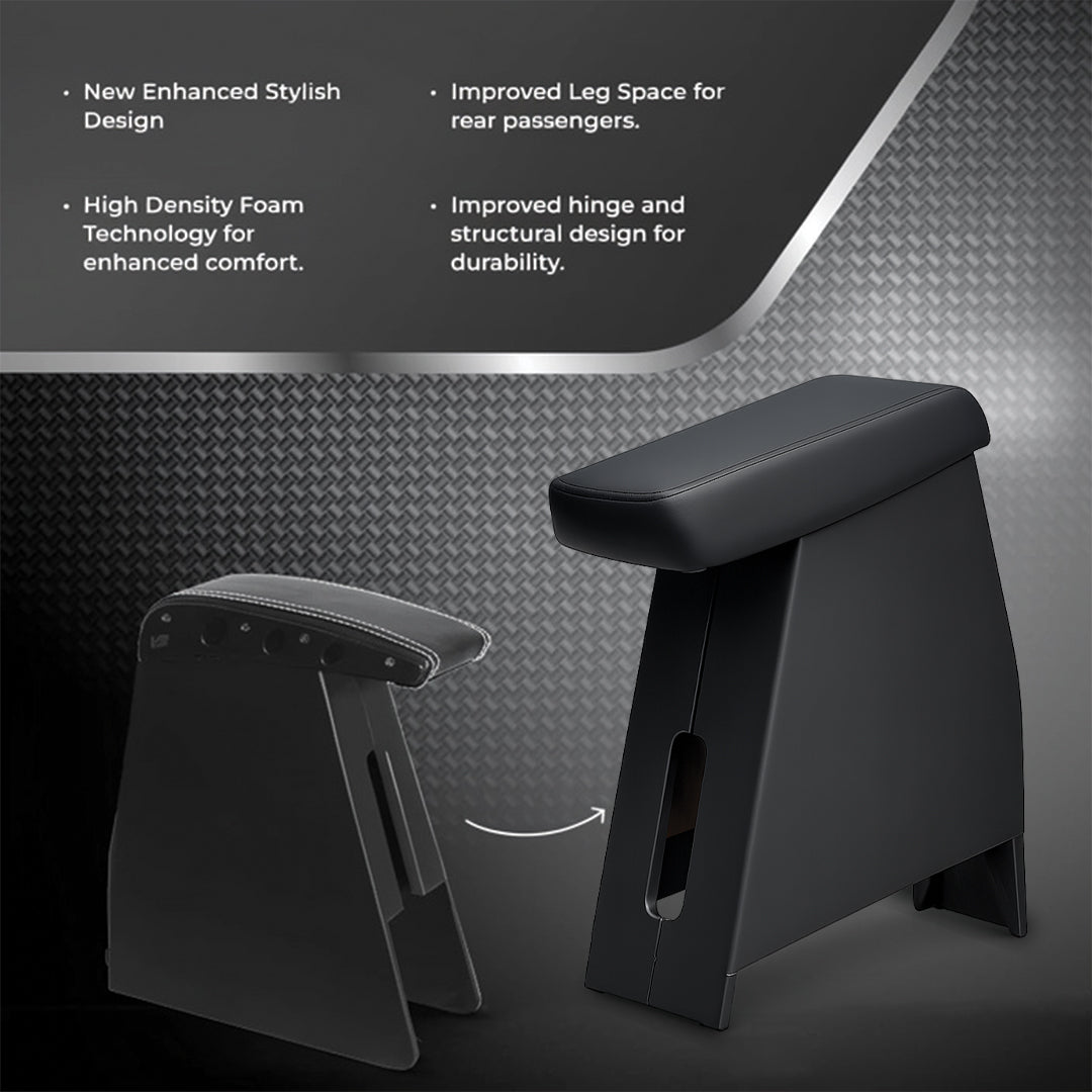 Car Center Armrest with Storage for Toyota Etios – Black