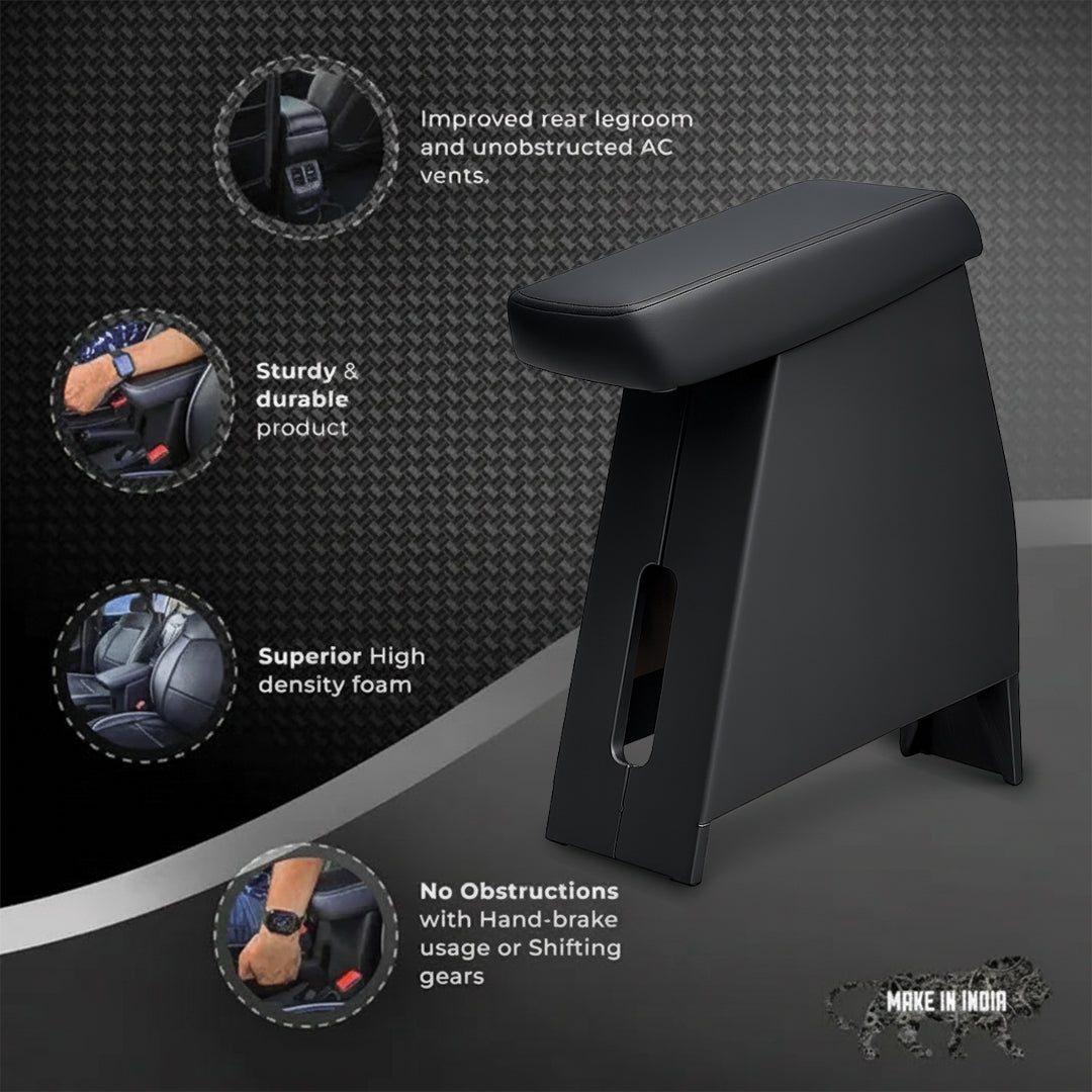 Car Center Armrest with Storage for Toyota Etios Liva – Black