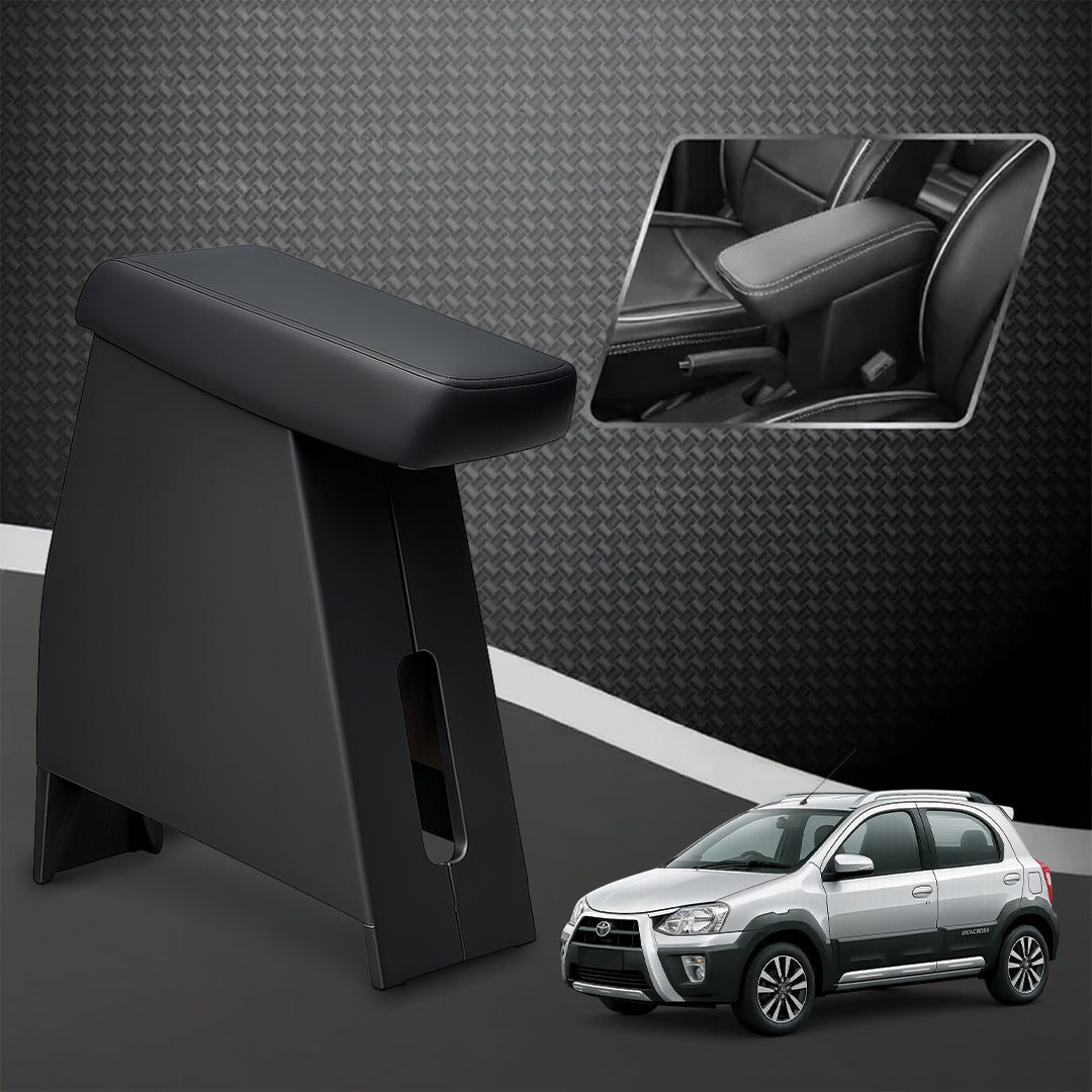 Car Center Armrest with Storage for Toyota Etios Liva Cross – Black