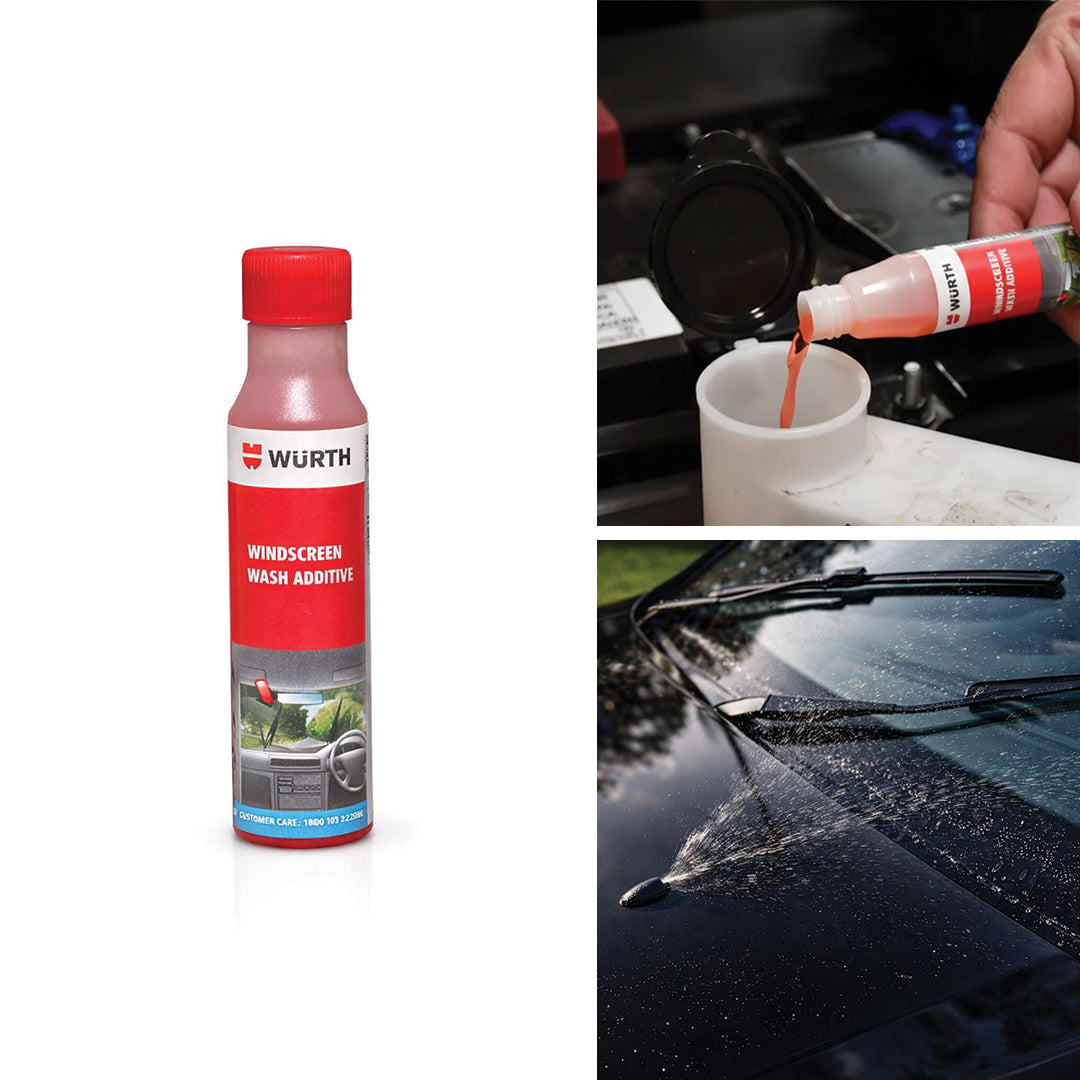 Würth Windscreen Wash Additive – 32 ml | Concentrated Windshield Cleaner for Clear Visibility