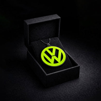 Volkswagen Logo Car Mirror Hanging Pendant – Acrylic Hanging Accessory | Stylish Interior Decor