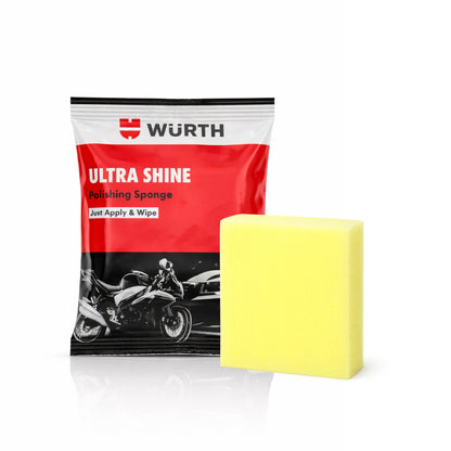 Wurth Ultra Shine Polishing Sponge for Car Dashboard & Interior | Instant Shine, Easy Apply & Wipe | Foam Applicator Pad | Pack of 5
