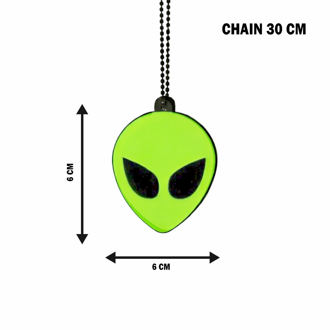 Alien Car Mirror Hanging Pendant – Acrylic Hanging Accessory | Stylish Interior Decor