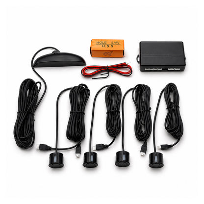 Car Parking Sensor System with 4 Ultrasonic Sensors – Black