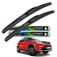 Croapo Front Hybrid Wiper Blades for Maruti Suzuki Brezza (All Models) – 24” Driver & 16” Passenger (Set of 2)
