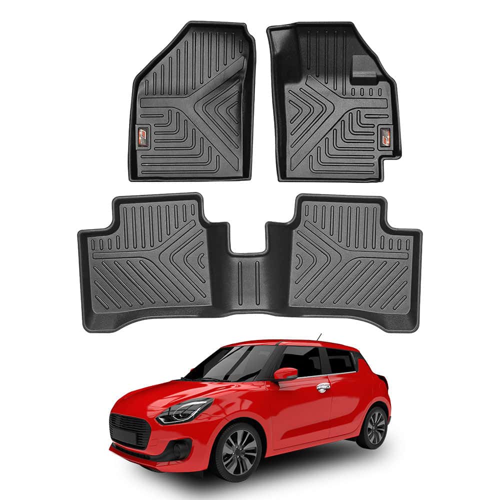 GFX Life Long Car Floor Mats for Maruti Suzuki Swift (2018 Onwards)