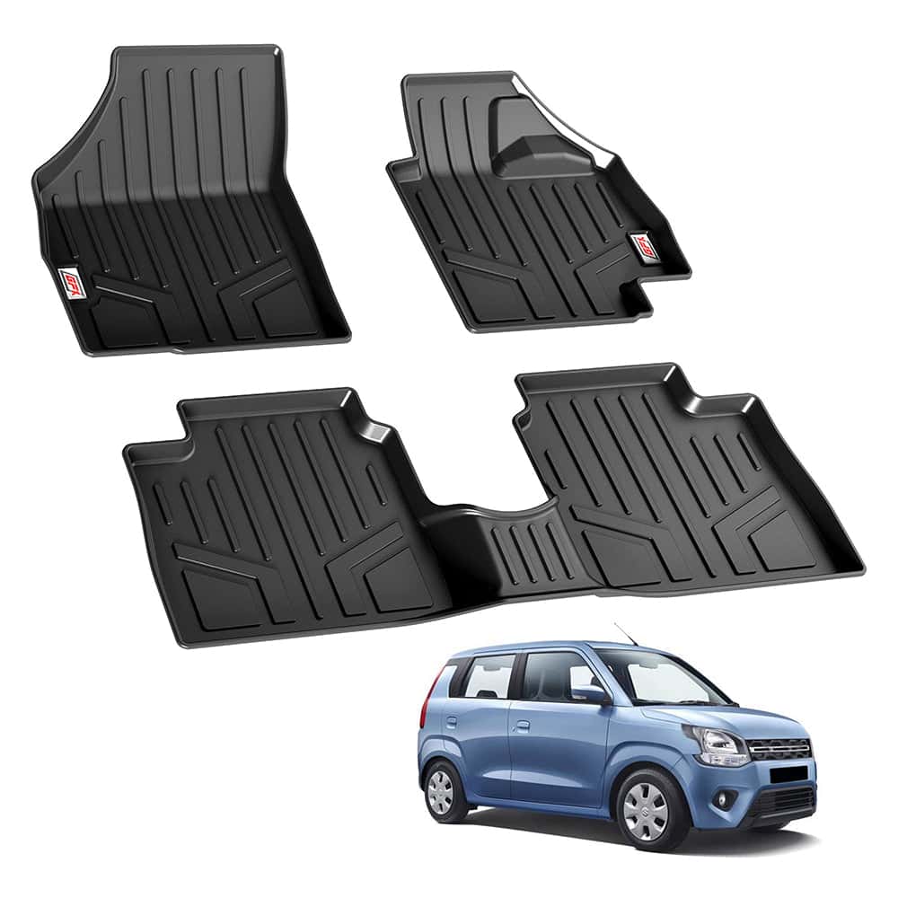 GFX Life Long Car Floor Mats for Maruti Suzuki Wagon-R (2019 Onwards)
