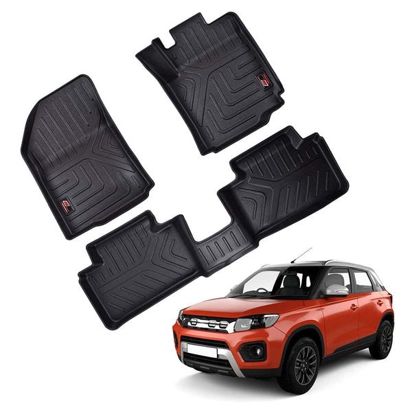 GFX Life Long Car Floor Mats for Maruti Suzuki Brezza (2016–2019)
