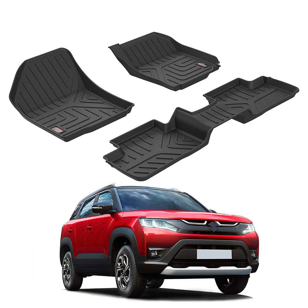 GFX Life Long Car Floor Mats for Maruti Suzuki Brezza (2022 Onwards)
