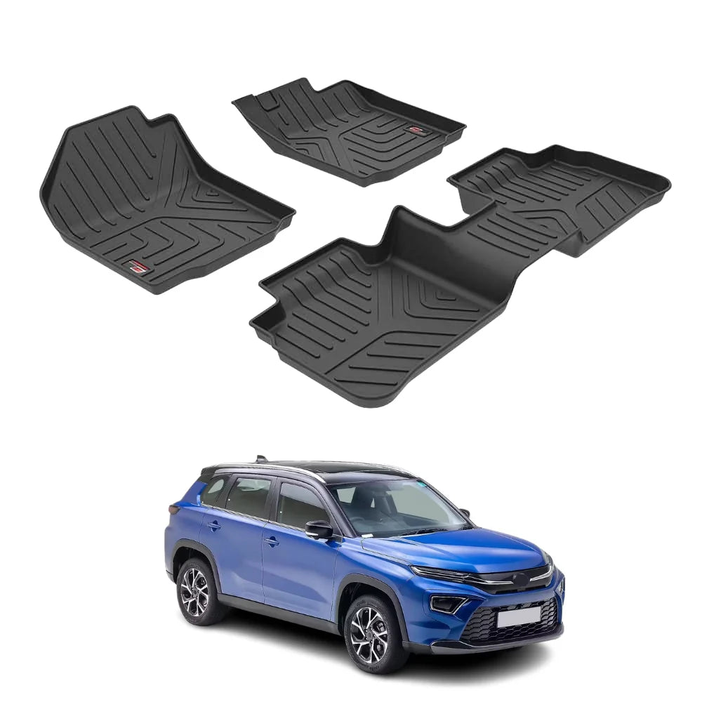 GFX Life Long Car Floor Mats for Toyota Hyryder (2022 Onwards)