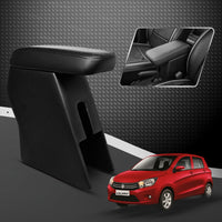 Car Center Armrest with Storage | Adjustable Hand Rest | Premium Leather Finish | Compatible with Maruti Suzuki Celerio (Old Model)