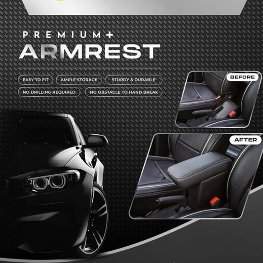 Car Center Armrest with Storage Fits Maruti Suzuki Swift 2018–2023 (Black)