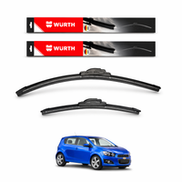 WÜRTH Soft Wiper Blade for Chevrolet Aveo | 22" + 16" Set | Flat Frameless | Streak-Free