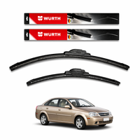 WÜRTH Soft Wiper Blade for Chevrolet Optra | 21" + 19" Set | Flat Frameless | Streak-Free
