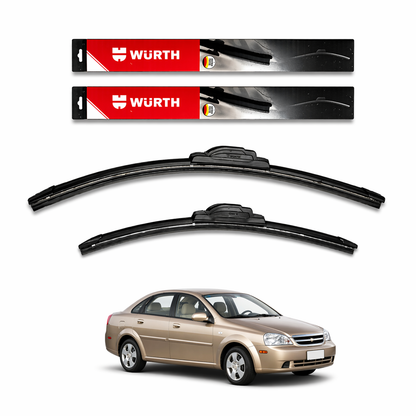 WÜRTH Soft Wiper Blade for Chevrolet Optra | 21" + 19" Set | Flat Frameless | Streak-Free