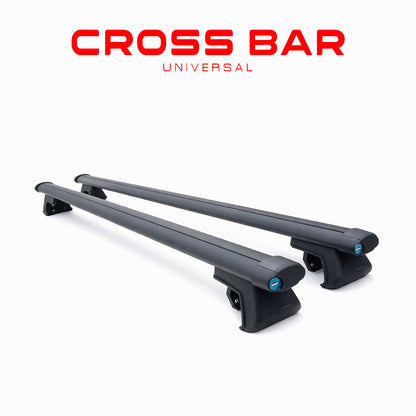 Universal Roof Rack Cross Bars | Adjustable Aluminum Cargo Carrier | Anti-Theft Locking System | Heavy Duty Rooftop Luggage Crossbars for Cars & SUVs | Black