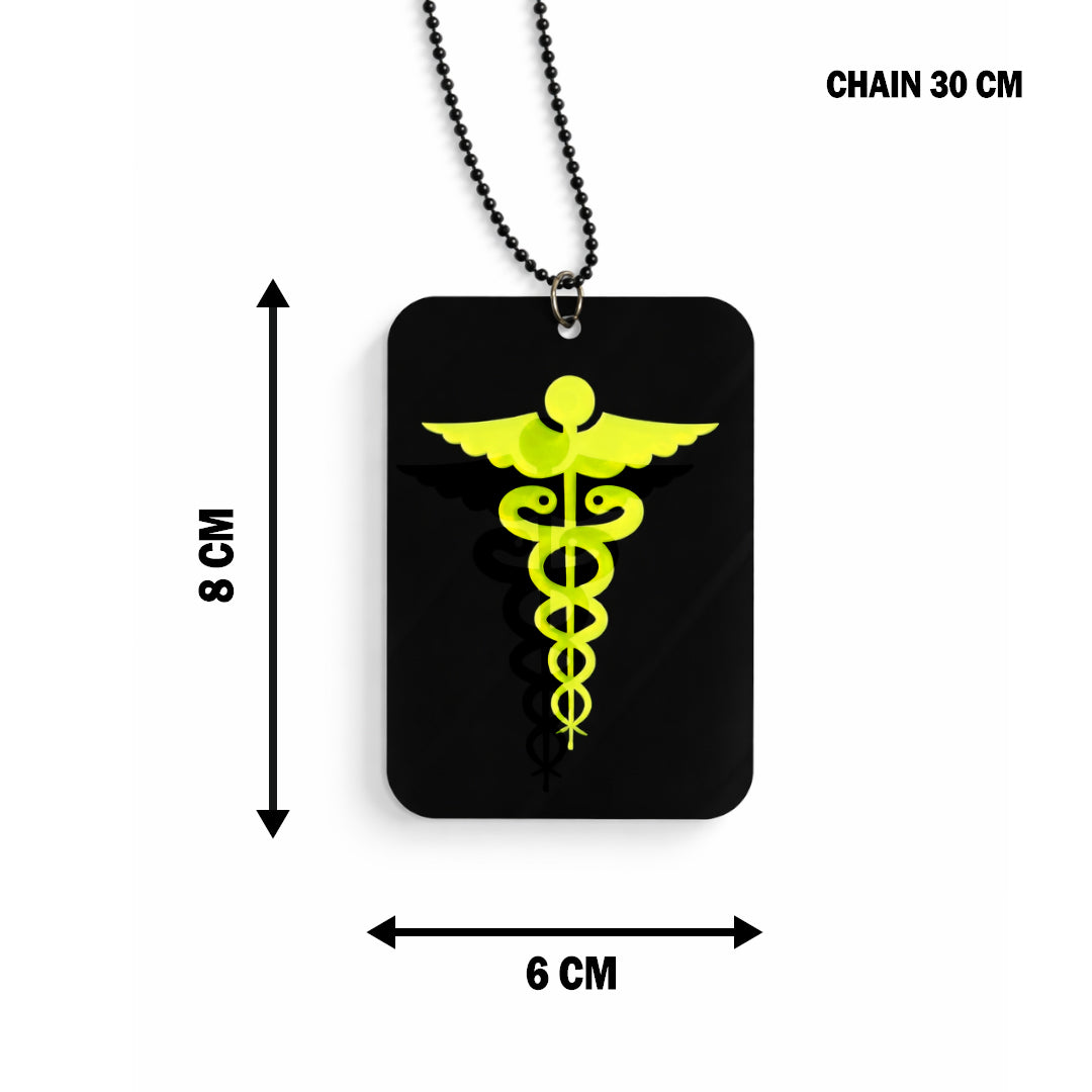 Doctor Car Mirror Hanging Pendant – Acrylic Hanging Accessory | Medical Symbol Interior Decor