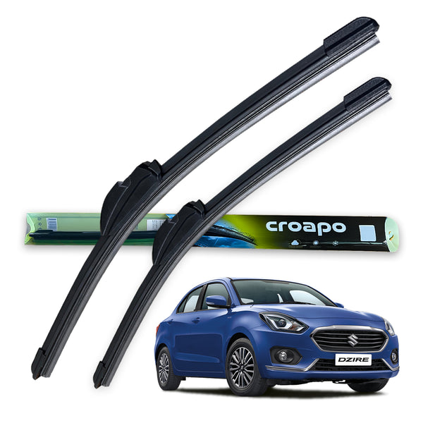 Croapo Frameless Windshield Wiper Blades for Maruti Suzuki Dzire  (All Models) – 21” Driver & 19” Passenger (Set of 2)