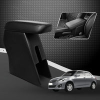 Car Center Armrest with Storage | Adjustable Hand Rest | Premium Leather Finish | Compatible with Maruti Suzuki Swift Dzire (Old Model)