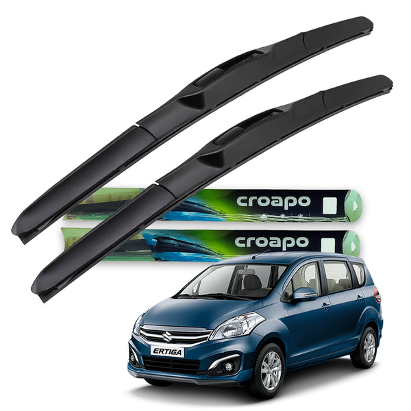 Croapo Front Hybrid Wiper Blades for Maruti Suzuki Ertiga (All Models) – 21” Driver & 14” Passenger (Set of 2)
