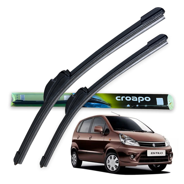 Croapo Frameless Windshield Wiper Blades for Maruti Suzuki Zen Estilo (All Models) – 21” Driver & 12” Passenger (Set of 2)