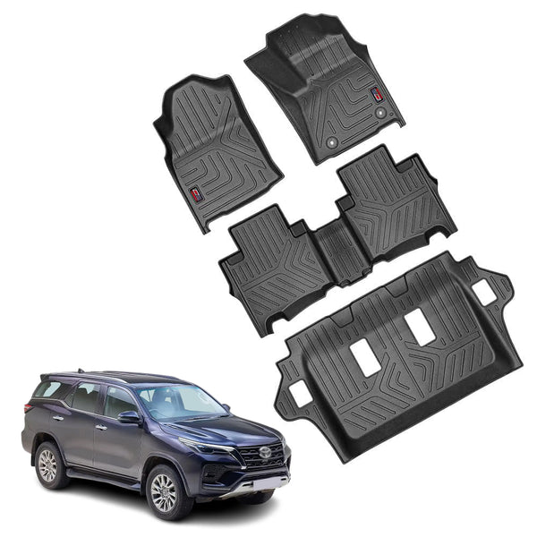 GFX Life Long Car Floor Mats for Toyota Fortuner – Automatic (2016 Onwards)